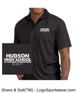Men's or Unisex Black Polo Shirt Design Zoom